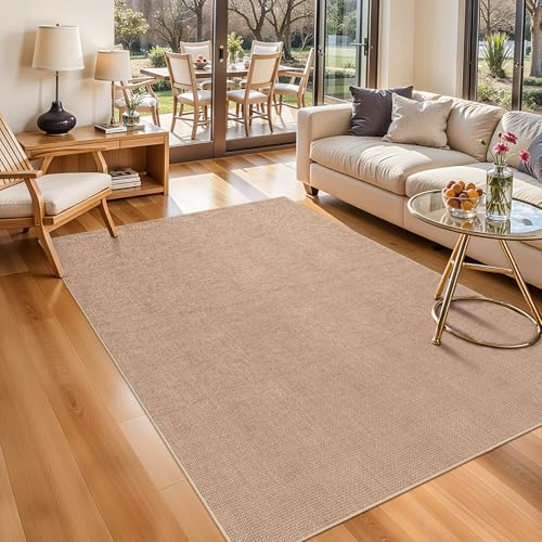 4x6 Jute Area Rug Washable: Non-Slip Indoor Floor Mat for Entryway Kitchen