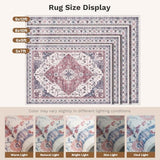LIVELYGLOW 6x9 Washable Area Rug for Living Room, Large Carpet