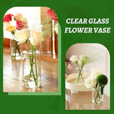 Glass Bud Vases Set of 24, Clear Flower Vase for Centerpieces, Small Vases for Flowers, Decor Centerpiece for Bathroom, Decorative Vases for House Warming