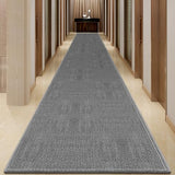 GOYLSER 20 ft Jute Entryway Runner, Rubber Backed Absorbent Extra Long Runner Rug for Hallway, Grey Laundry Room Runner Mat