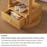 Full Body Mirror, Full-Length Mirror, Floor-to-Ceiling Mirror, Home Bedroom, rotatable Storage, Fitting Mirror with Hanger, Integrated Dressing Mirror,Bedroom Furniture