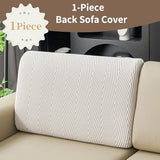 Couch Cushion Covers for Sectional Sofa, Wear Resistant Stretch Sofa Slipcovers for Sofa Universal Cushion Protector Washable Elastic Thick Seat Cover for Pets (Light Gray, 1 Back Cover)