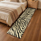 Zebra Hallway Runner Rugs 2×8: Modern Washable Non Slip Kitchen Rug