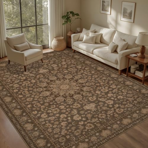10x14 Area Rug Living Room: Washable Vintage Rug for Bedroom