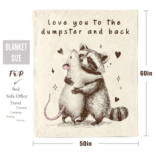 Gifts for Him Her, Anniversary Birthday Gift for Boyfriend Girlfriend Couple, Romantic I Love You Gifts for Women Men,Wedding Gifts for Wife Husband, Soft Throw Blankets 60"X50"