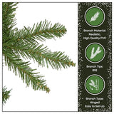National Tree Company 7 ft Unlit Kingswood Fir Slim Artificial Christmas Tree, 892 Tips, Includes Stand, Green