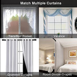 Black Curtain Rod - 1 Inch Curtain Rods for Windows 26 to 40 Inch - Heavy Duty Small Window Curtains Rod and Bracket Set with Treatment Hardware for Drapes Bedroom Door
