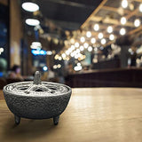 Cast Iron Incense Burner with Holder and Fireproof Cotton - Ideal for Sticks, Resin, Cone Incense and Rituals