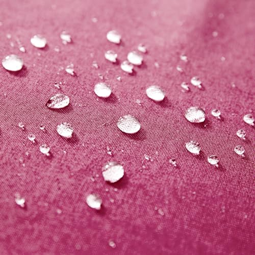 MIULEE Pack of 2 18x18 Inch Pillows Inserts 100% Virgin Microfiber Filling Throw Pillows and Outdoor Solid Waterproof Throw Pillow Covers Hot Pink