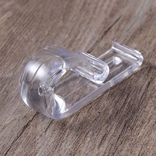 8pcs Roller Shade Clear Saftey Chain Retainer and Cord Guide Fixation Hook P Clip for Roller Blinds Cord Loop and Bead Chain Tension Device