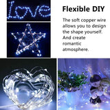 12 Pack Fairy Lights Battery Operated String Lights，7FT 20LED Waterproof Silver Wire Christmas Lights Outdoor,Firefly Mini Lights for Bedroom Party Birthday Wedding Indoor Decorations.