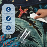 GarveeHome 4x6 Washable Area Rug for Kids Room, Jungle Animal Soft Bedroom Rug Non Slip Low Pile Small Carpet Stain Resistant Throw Rug for Bedside Playroom Classroom Office Dining Room