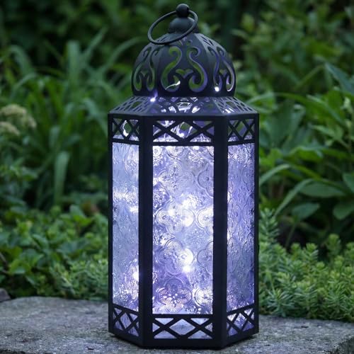 Vela Lanterns Decorative Indoor Fairy Light Candle Holder, Clear, L