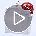 Old World Christmas Merry Words Glass Blown Ornament for Christmas Tree, Handcrafted Holiday Decoration, Holiday Collection