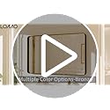 LOAAO Black Metal Framed Bathroom Mirror for Wall, 22X30 Inch Rounded Rectangle Mirror, Matte Black Bathroom Vanity Mirror Farmhouse, Anti-Rust, Hangs Horizontally or Vertically