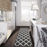 SHACOS Washable Runner Rug 2x6 ft Non Slip Entryway Kitchen Runner Rug Long Door Mats Rubber Backing Carpet Runners for Hallway Garage Laundry Room, Black