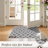 Runner Rug for Hallway 2×8feet Non Slip Kitchen Runners, Grey