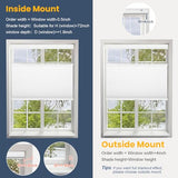 SUNFREE Top Down Bottom Up Cellular Blinds,Cellular Shades Blackout, Honeycomb Window Shade for Windows, 34" W x 64" H, White(Blackout)