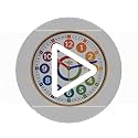 Oyster&Pop Kids Clock – Silent 10" Analog Learning Wall Clocks - Award-Winning Telling Time Teaching Clock for Kids - Bedrooms Homeschool & Classrooms - Includes eBook