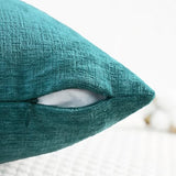 CaliTime Decorative Couch Throw Pillow Covers 26 X 26 Inches Teal