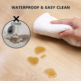 Clear Floor Mat for Home, 4'×6' Large Non-Slip Plastic Rug for Under Kitchen Table, Durable Waterproof Vinyl Area Mat for Spills, Dog Accident, Anti-Scratch Floor Protector for Living Room