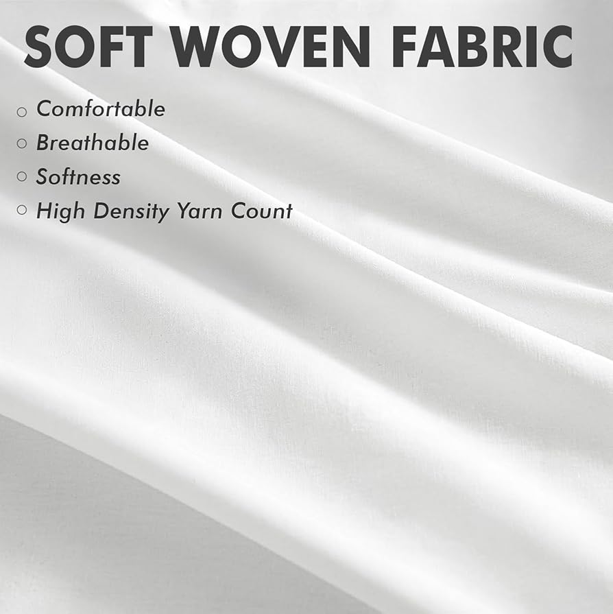 MIULEE 20x20 Inch Pillow Inserts Pack of 4 - Textured Woven Fabric Cover