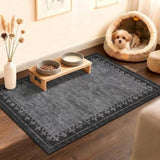 GarveeHome 2x3 Washable Kitchen Rug Low Pile Foldable Neutral Soft Doormat