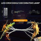 Crocodile String Lights 10LED 6.8FT Novelty Light Battery Operated with Kids Gift Indoor String Lights Home Bedroom Party Birthday Decoration Easter (Warm White)