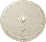 Sattiyrch Knit Christmas Tree Skirt,Luxury Cable Knitted Thick Rustic Xmas Tree Decoration (Cream, 36")