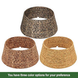 CENBOSS Rattan Christmas Tree Collar, Brown Wash, 36 inch | Easy to Assemble & Store