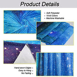 Lahasbja Galaxy Tapestry Blue Starry Sky Universe Space Tapestries Wall Hanging Mysterious Nebula Stars Backdrop for Living Room Dorm