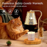 Candle Warmer Lamp with Timer Dimmable Gifts for Women, Adjustable Height Wax Warmer Lamp for Scented Candles, House Warming Gifts for New Home Modern Farmhouse Decor