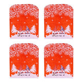 1/4Pcs Christmas Chair Back Covers Set Christmas Dining Chair Covers for Hotel Home Kitchen Christmas Party Decoration