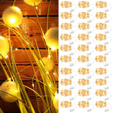 ZSJWL 30 Pack Fairy Lights Battery Operated Warm White,7Ft 20LED Mini String Light, Waterproof Twinkle Light Silver Copper Wire Lights for Wedding Party Bedroom Christmas Table Decoration