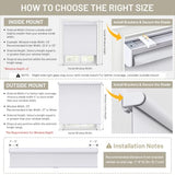 Sunoff Blackout Roller Shades Blinds Cordless for Windows Pull Down Room Darkening Door Blinds with Thermal Insulated Easy to Install for Living Room,Bedroom,Home,Office Bathroom White 23" W x 72" H