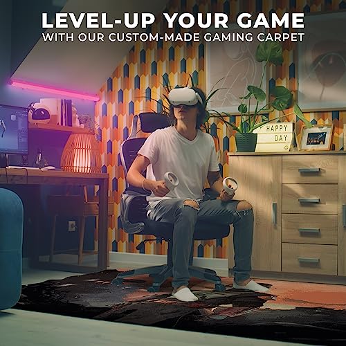 DreamController Starwarrs Bobba Fett Custom Rugs for Gamer Room (62x40inch)| Playroom Carpets Inspired by Games & Anime Decor for Gamers | Gamer Room Decor for Kids Teen Anti-Slip Gaming Mats