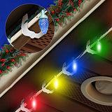 Plastic Christmas Light Hanger Clips, Fascia Board Clips, Deck Banister Light Clips, Holiday Light Clips Hangers Outside Indoor for Fascia Board in Thickness from 1''-1 5/8" (50PCS)