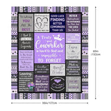 Farewell Gifts for Coworkers, Co Worker Leaving Job Gifts for Women, Goodbye/Going Away Gifts for Colleagues, Appreciation/Thank You Gifts for Coworker, New Beginnings Gifts Blanket 60”x50”