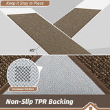 BEQHAUSE Hallway Runner Rugs 2x6, Hallway Rug Non-Slip Washable, Brown