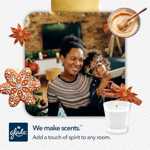 Glade Jar Candle, Cozy Gingerbread, 4.08oz., 3 Count