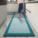 PADOOR Extra Large Kitchen Runner Rugs and Mats 2PCS, 2.5'x6'+20"x32",Teal