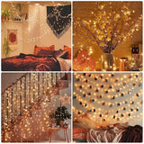 6 Pack Fairy Lights Battery Operated with Timer Silver Wire Mini 13FT 40LED Waterproof Cuttable Twinkle Christmas String Lights for Home Bedroom Wedding DIY Centerpiece Birthday (Warm White)