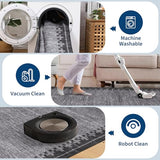 GarveeHome 2x3 Washable Kitchen Rug Low Pile Foldable Neutral Soft Doormat
