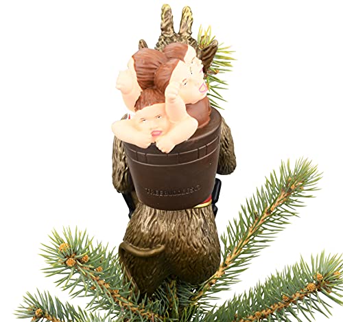 Tree Buddees Creepy Krampus Tree Topper for Christmas or Halloween Trees - Large 10"