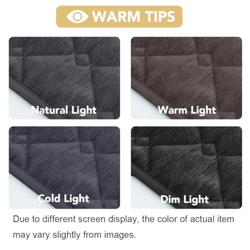 H.VERSAILTEX Couch Cover Chenille Pet Fuzzy Sofa Covers for 3 Cushion Couch Anti Slip Washable Sofa Slipcovers with Strap Soft Couch Protector Cover for Dogs Cats Kids(27.6" x 71", Grey)