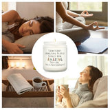 Craftique Gifts for Women, Birthday Gifts for Women- You're Amazing Candle- Friendship/Thank You/Inspirational Gift for Woman Her Friend Teacher Mom Girlfriend Sister Bestie Lavender
