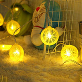 Novelty Lemon Decor Fairy String Lights with 20 LED, Battery Operated Warm Twinkle Christmas String Lights for Kitchen,Party,Wedding,Festival,Home Decorations,13ft/4m (Provide Two Extra Lemon Slices)