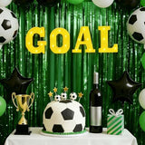 Honoson 4 Pcs Soccer Party Decorations Goal LED Lights Sign Soccer Football Birthday Decorations Sports Theme Table Decor for 2026 Gameday Tailgate Fans Match Point Party Supplies