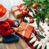 Christmas Tree Skirt Red Buffalo Plaid Xmas Tree Skirts Mat 48 Inches for Indoor Outdoor Christmas Tree Holiday Party Merry Christmas Signs Tree Skirts for Holiday Decorations