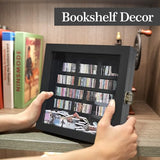Anxiety Bookshelf Mini Books Display, Black | Stress Relief and Fun Decor, Decorative Miniature Library, For Book Lovers, For Home Decor, Office Decor, Thoughtful Gift
